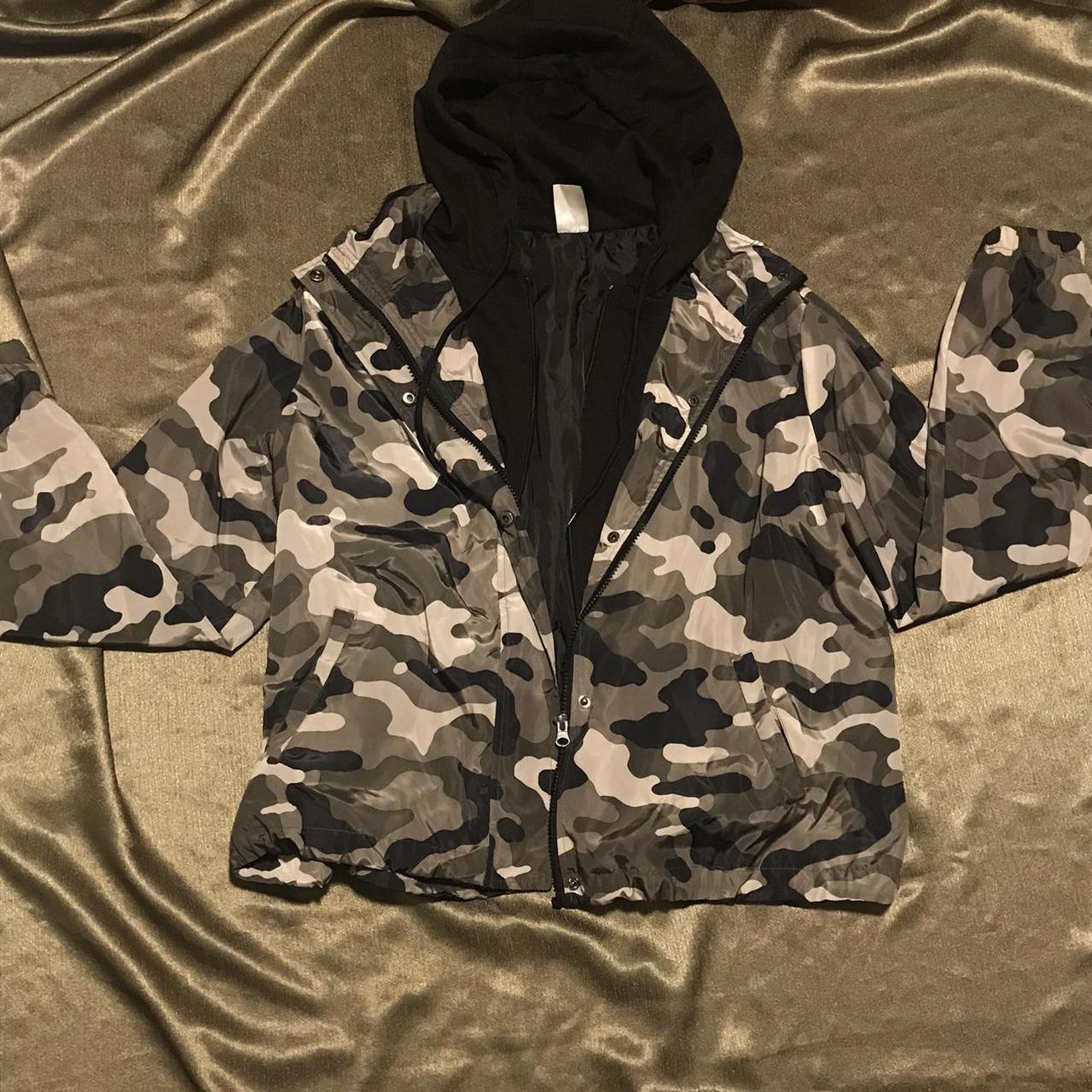 Black windbreaker jacket no hood sale