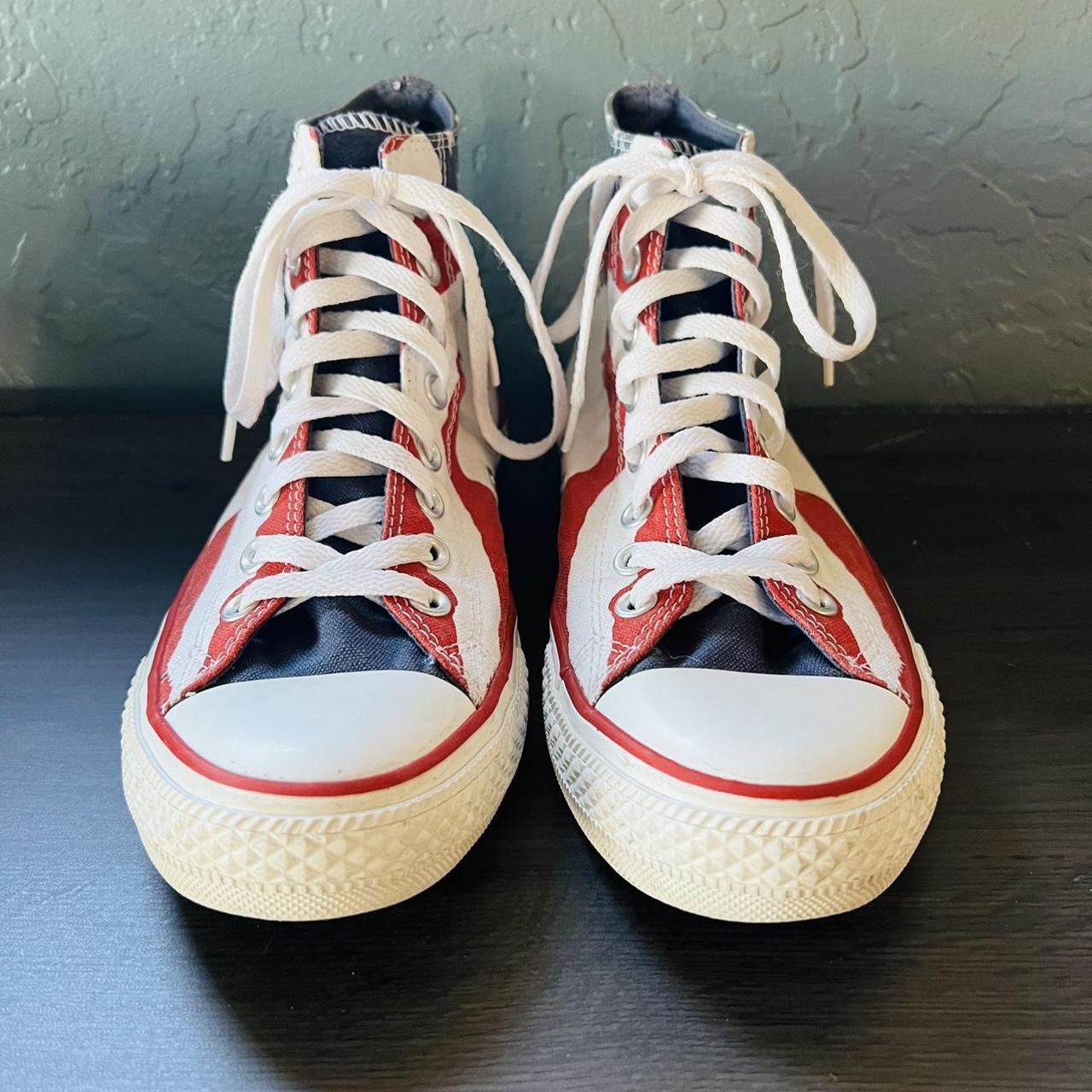 red blue yellow converse