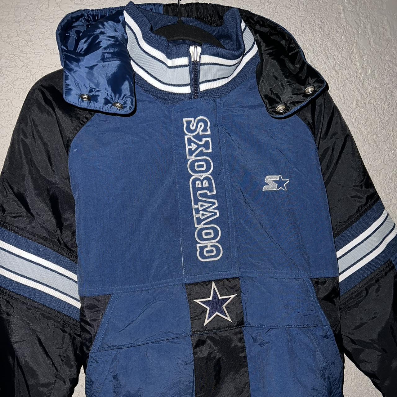 90's Dallas Cowboys NFL Starter Pullover Coat, - Depop