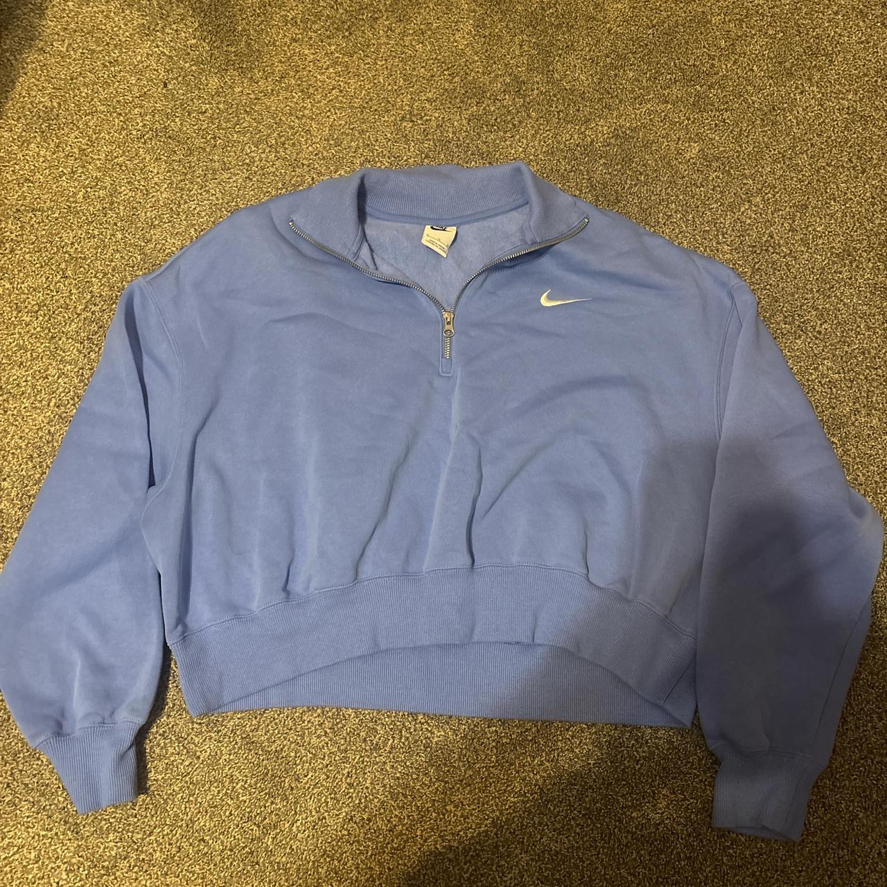 nike light blue vintage sweatshirt