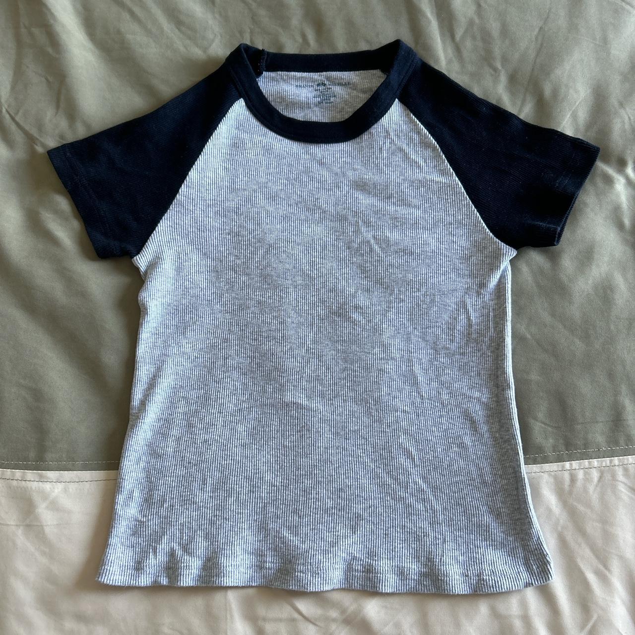 Brandy Melville black and grey Bella Top ☆ Never... - Depop