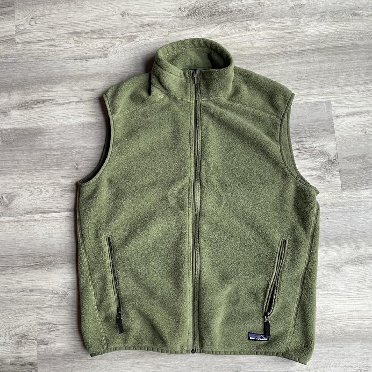 Vintage Patagonia Green Synchilla Fleece... - Depop