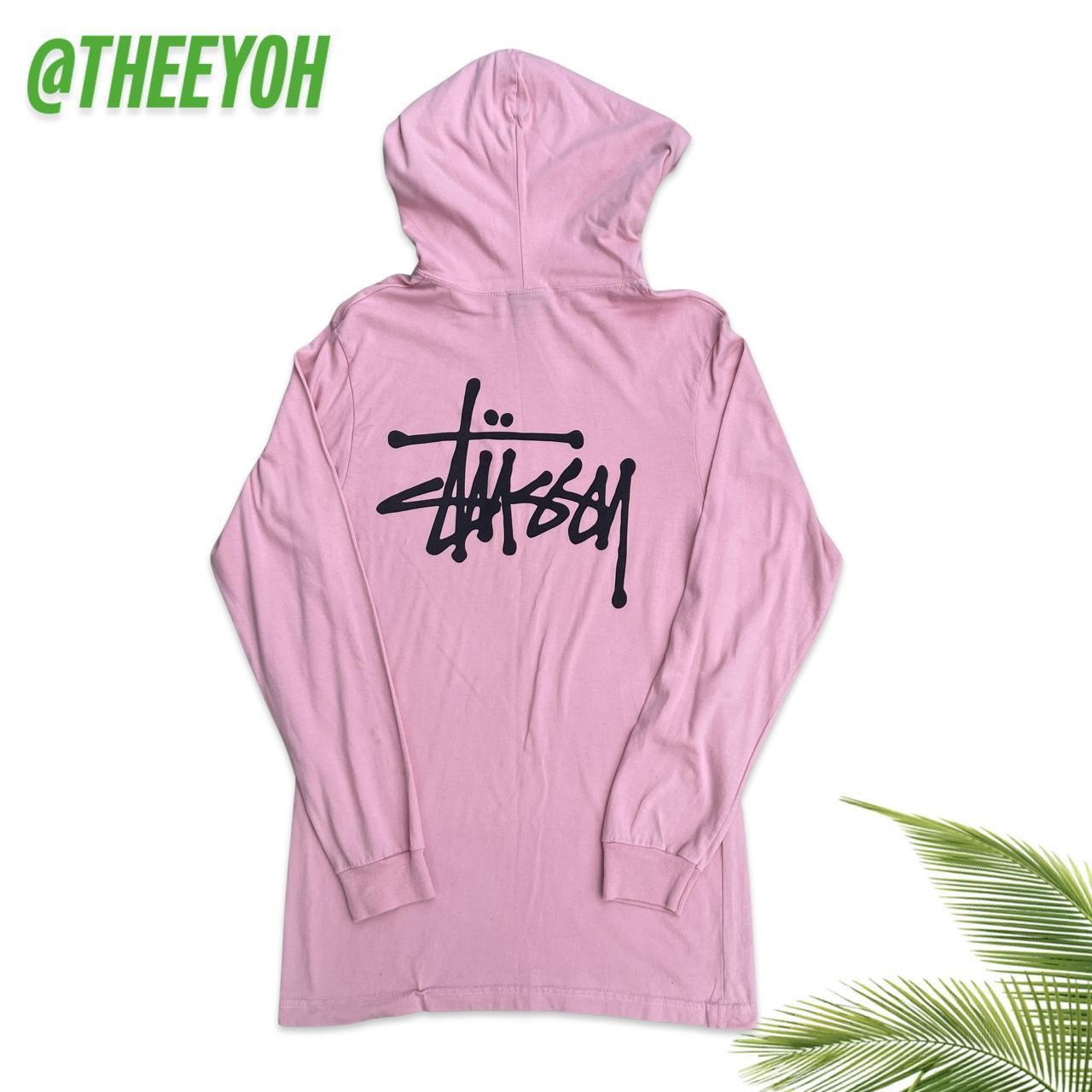 Stussy pink store hoodie