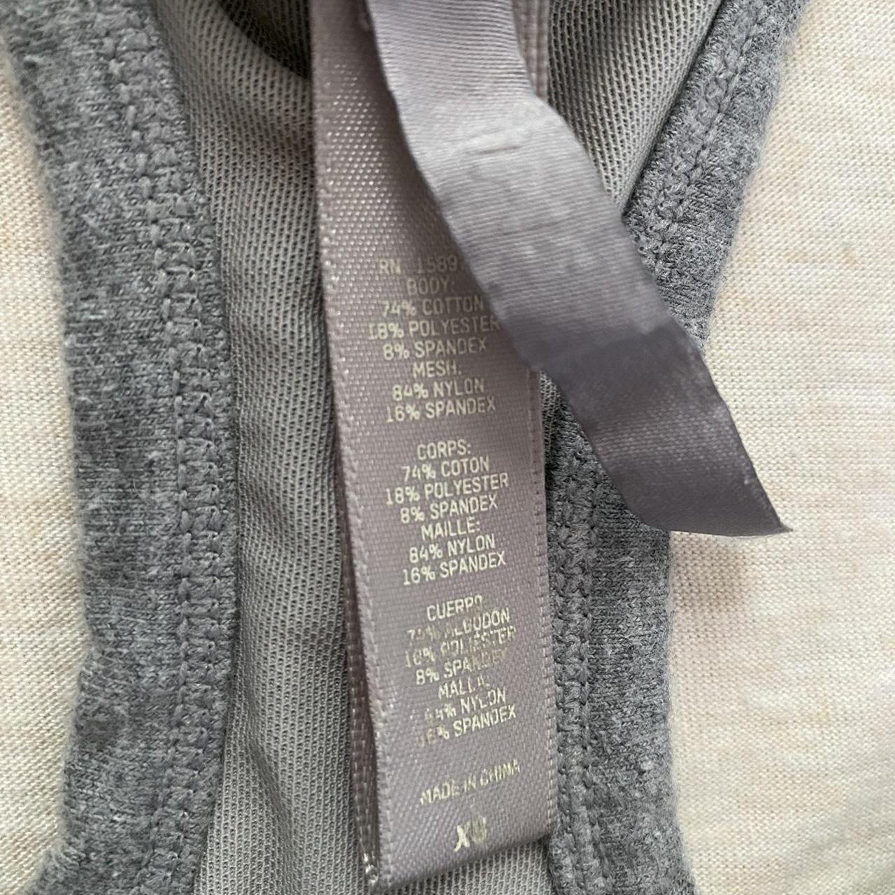 Skims grey bodysuit with built in mesh bra. XS Only... Depop