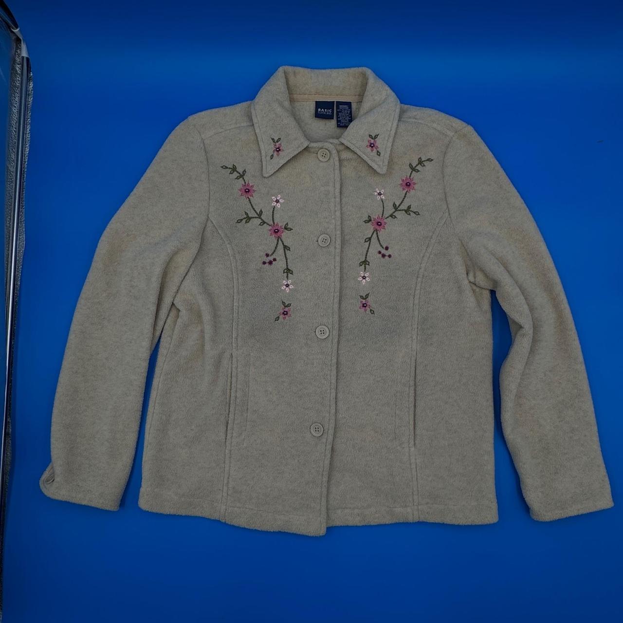 Basic Editions Women's Shacket Jacket - Tan/Pink … - image 5