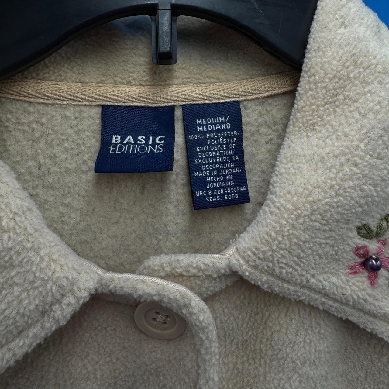 Basic Editions Women's Shacket Jacket - Tan/Pink … - image 3