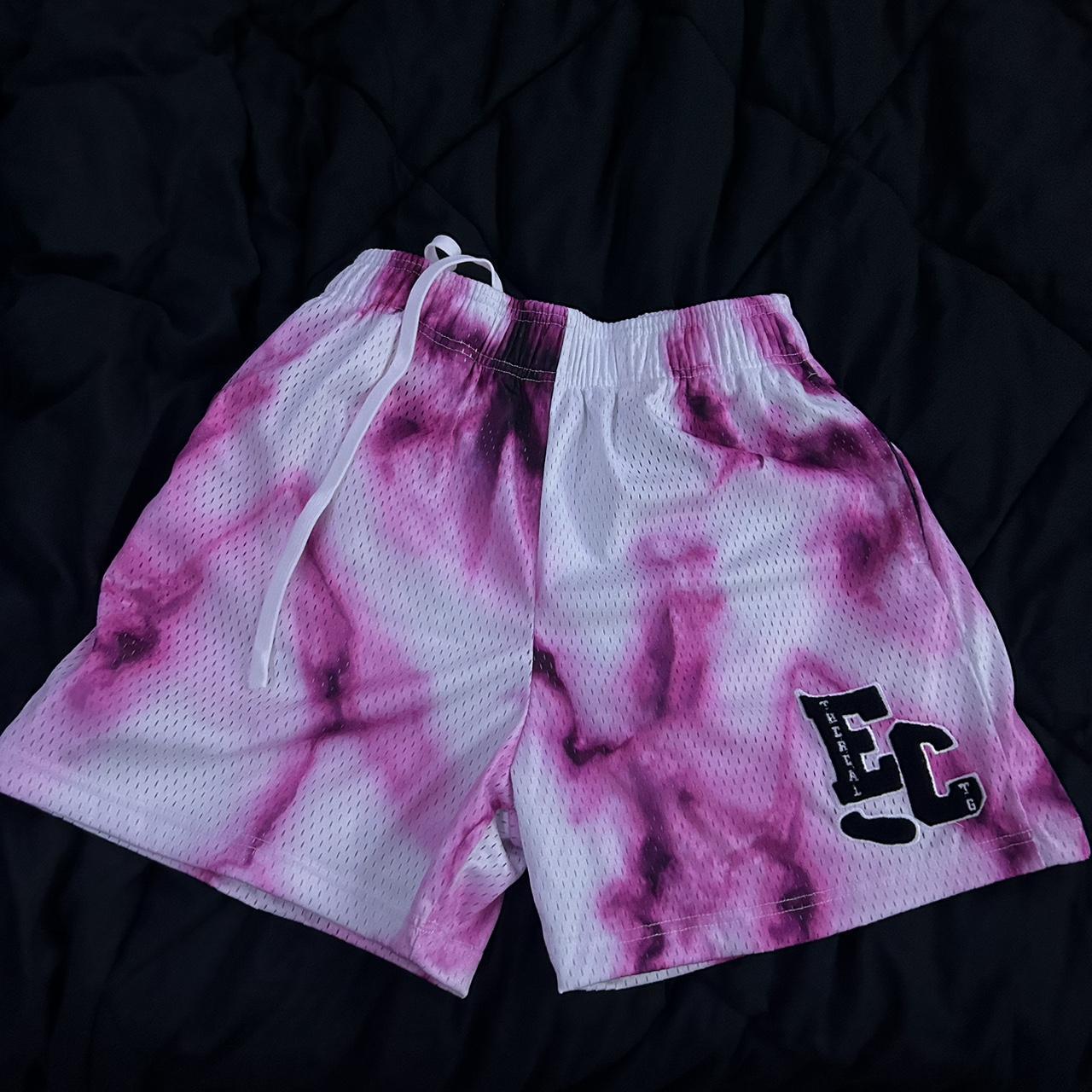 Ethereal Clothing white and pink shorts streetwear