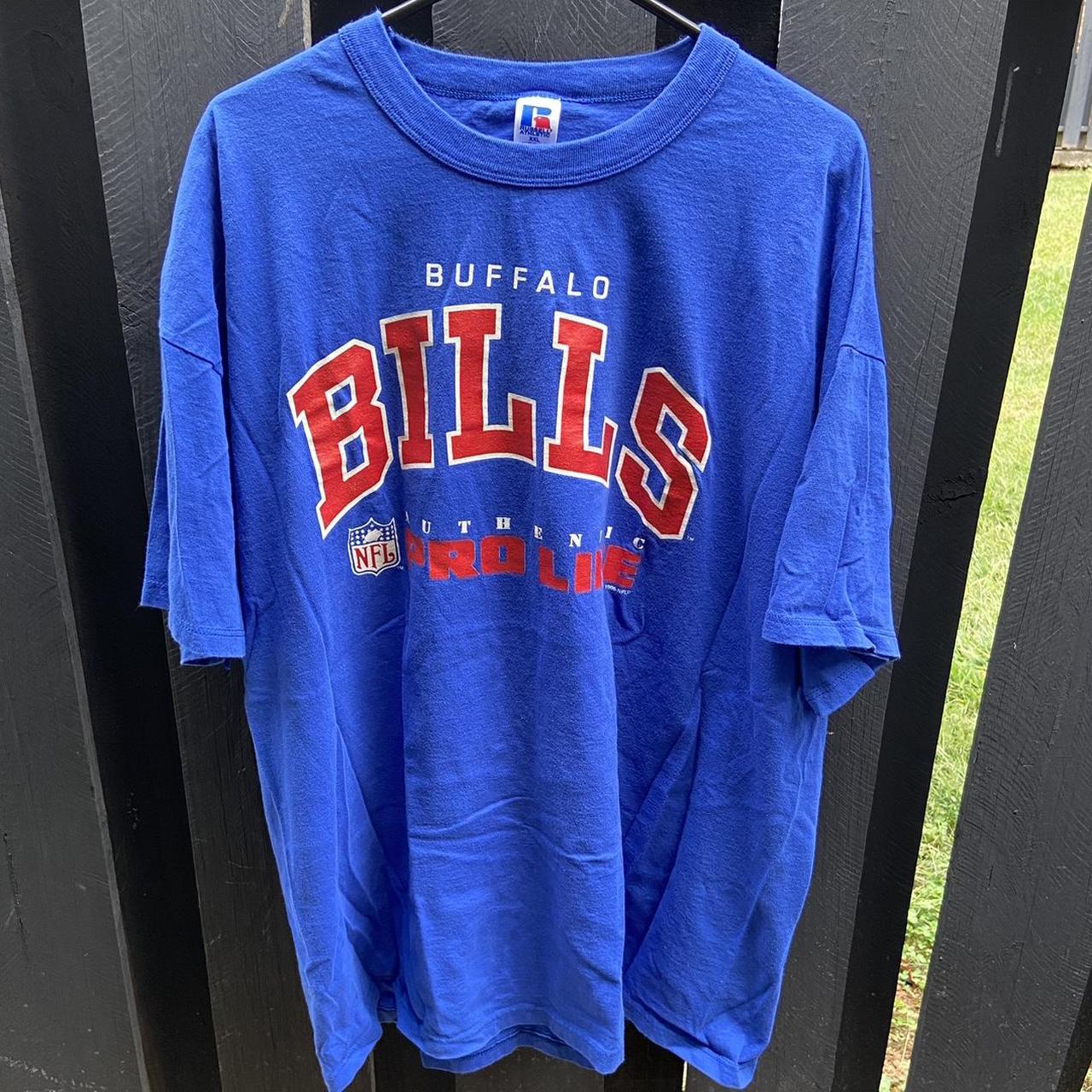 Vintage 90s Buffalo Bills Jersey T-shirt Mens 2XL NFL Football Red