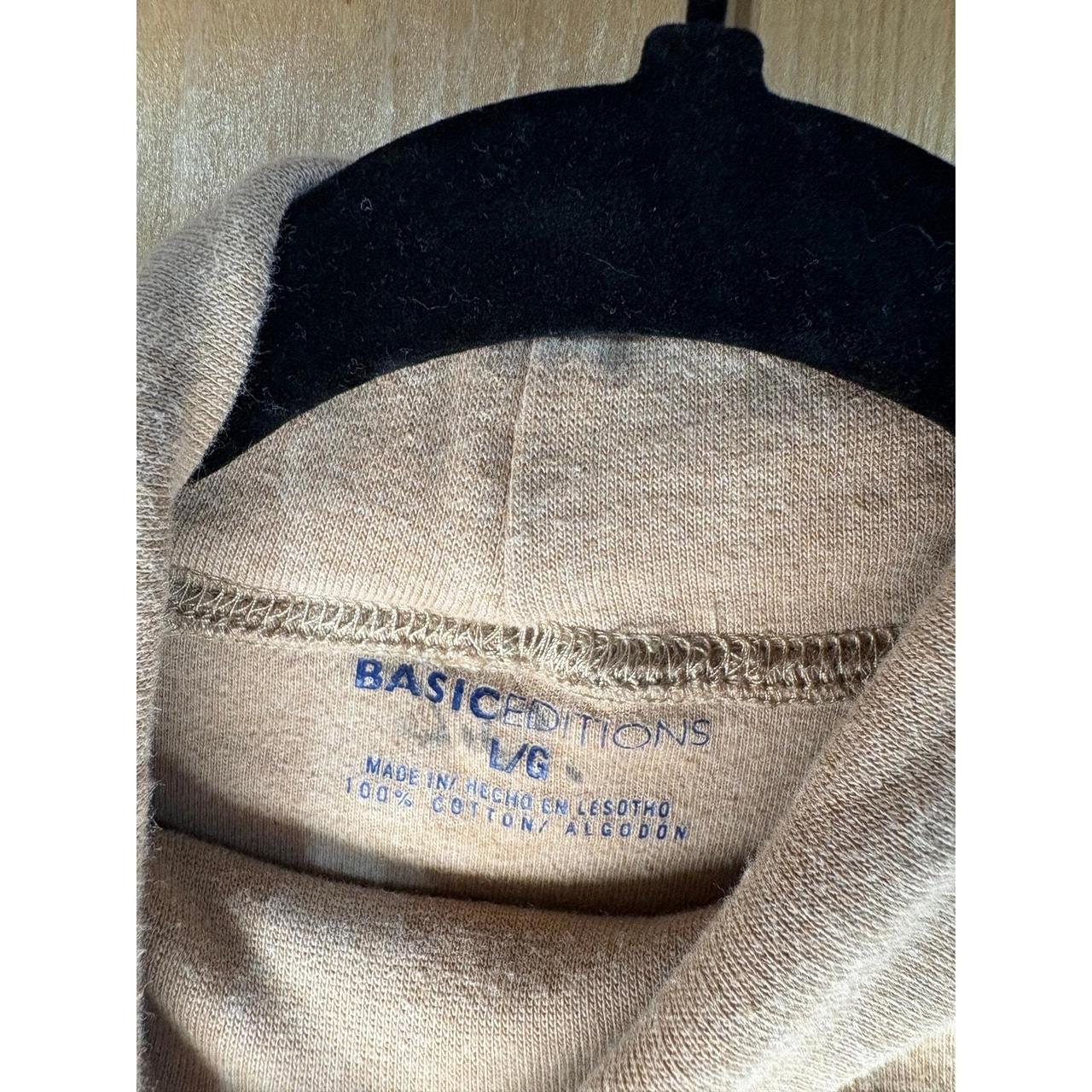 Basic Editions Women's Sweater - Tan - L – Basic … - image 3