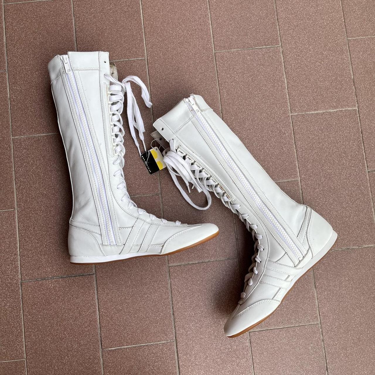 Vintage Gola knee high boxing boots in... Depop