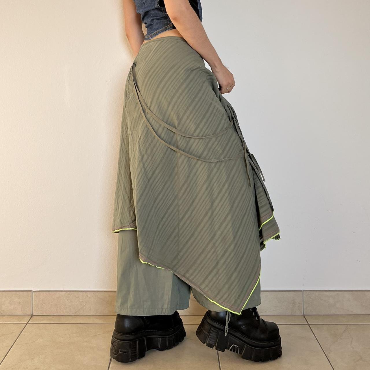 Cop Copine Paris popular khaki mid 90s cargo skirt