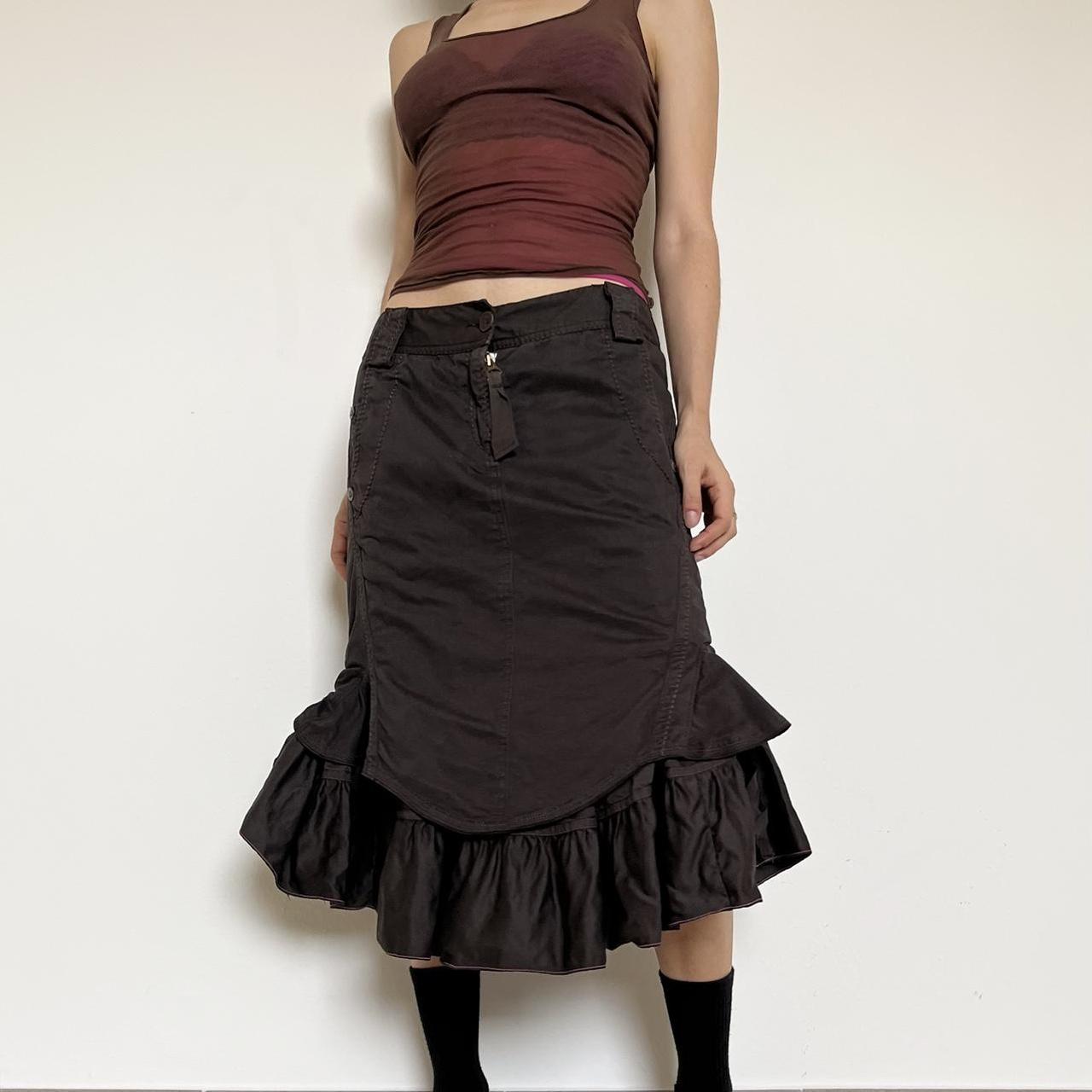 スカート 00s MARITHE FRANCOIS GIRBAUD FringeSkirt 00s MARITHE FRANCOIS GIRBAUD FringeSkirt