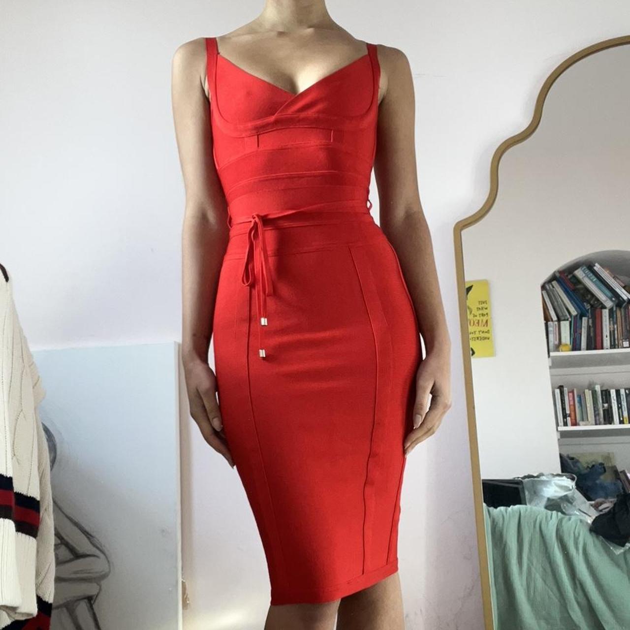 House of CB red dress Fitted, bodycon style Super... - Depop