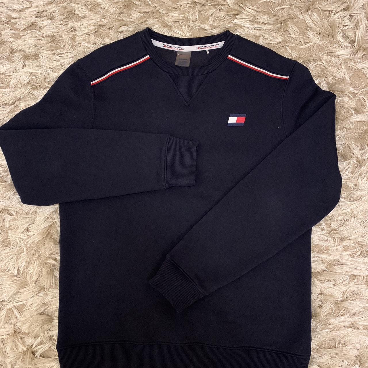 Tommy Hilfiger Mens Sweatshirt Colour Blue Size... - Depop