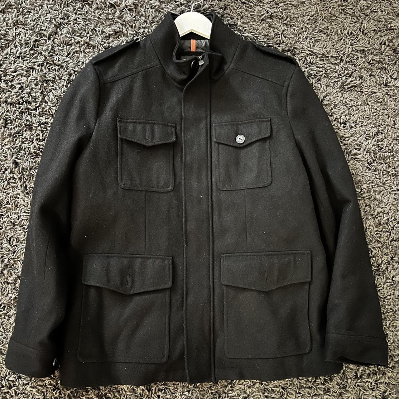 Docker’s L Men’s Winter Peacoat Gently Worn One... - Depop