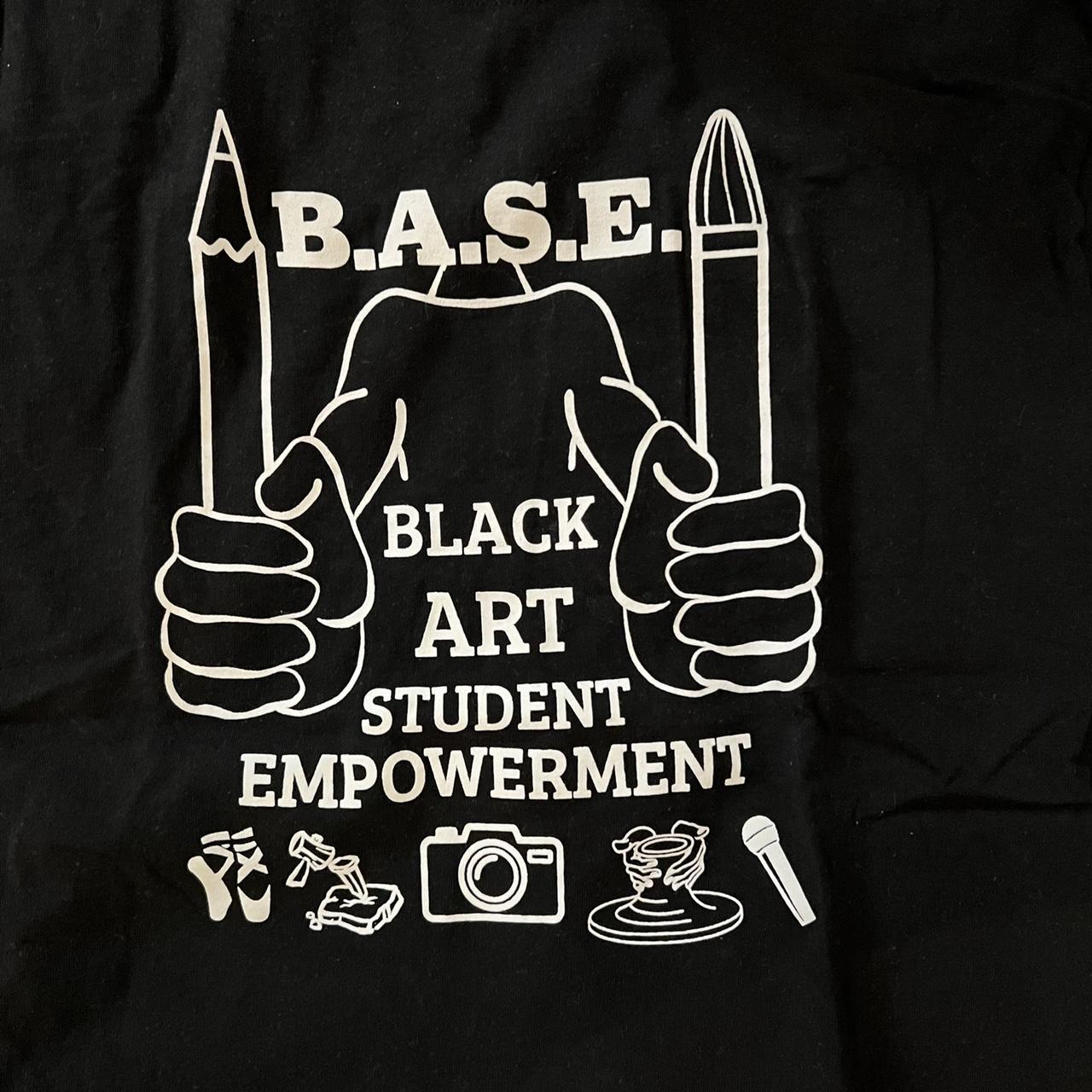 Hanes Crewneck Graphic Tee “B. A. S. E. Black Art - Depop