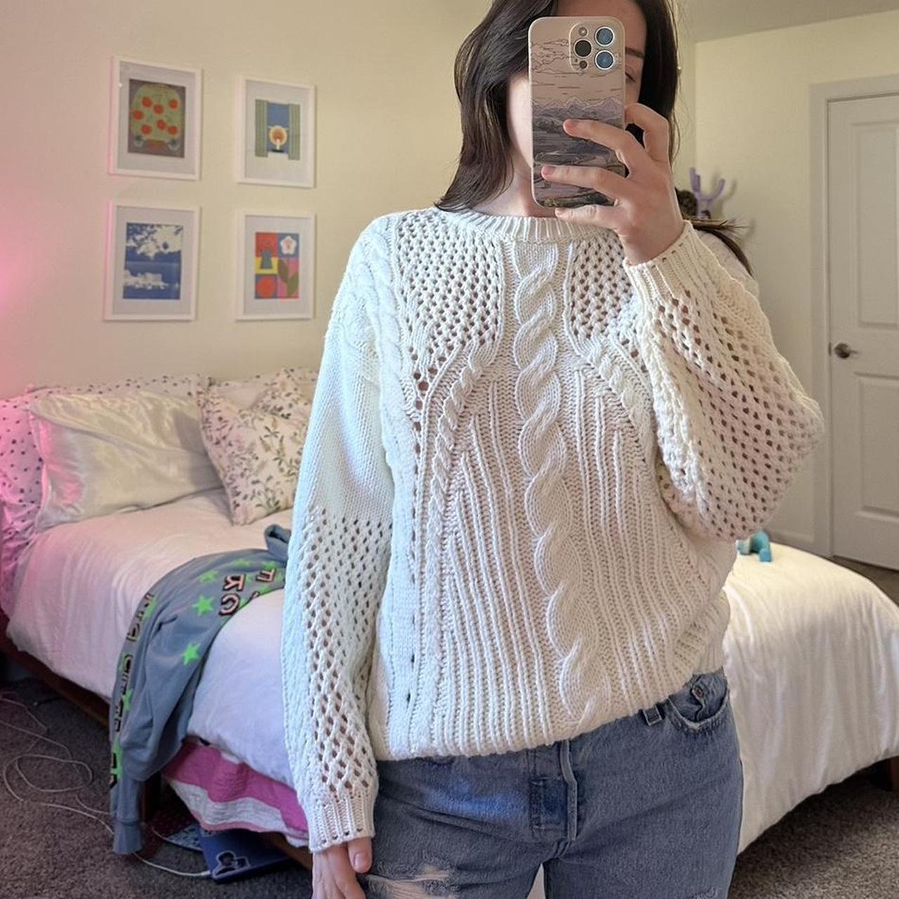 Beautiful cream sweater. Perfect for spring time and... - Depop