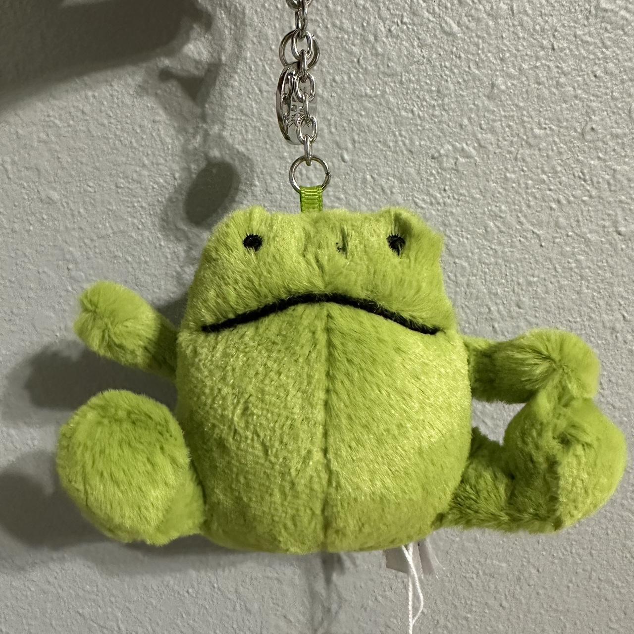 Jellycat Ricky Rain Frog Bag Charm bounces along in... - Depop