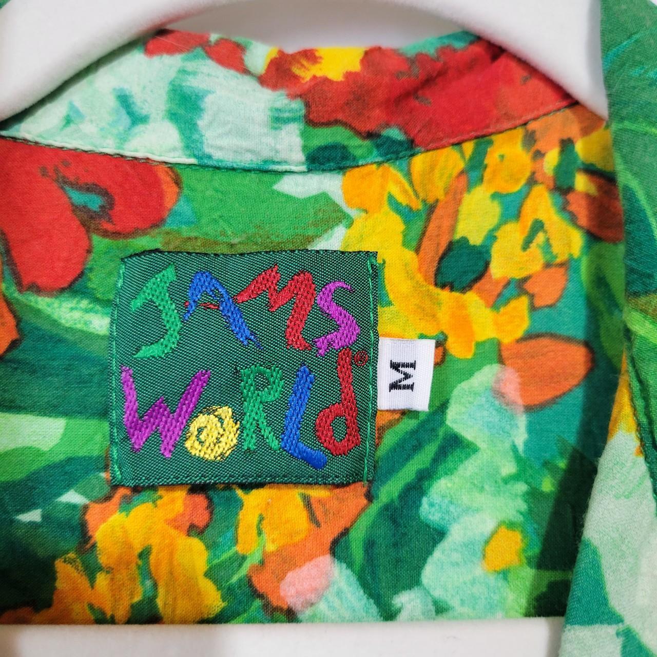 Jams World Women's Red and Green Shirt Depop