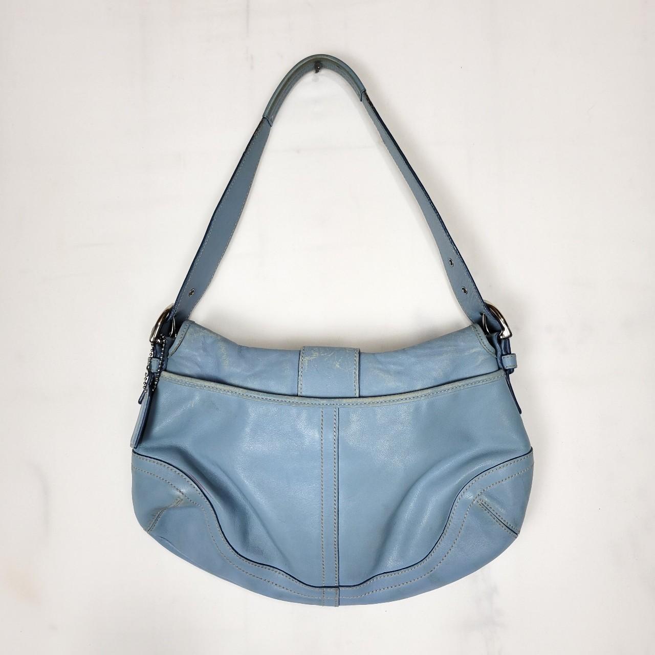 Coach Blue Leather Soho Hobo Bag