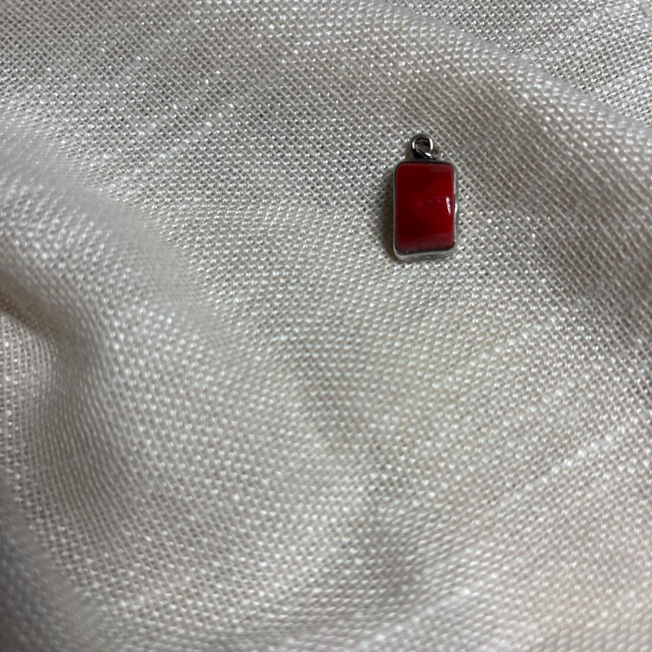 Source Unknown Women's Necklace - Red/Multi – 3/4… - image 1