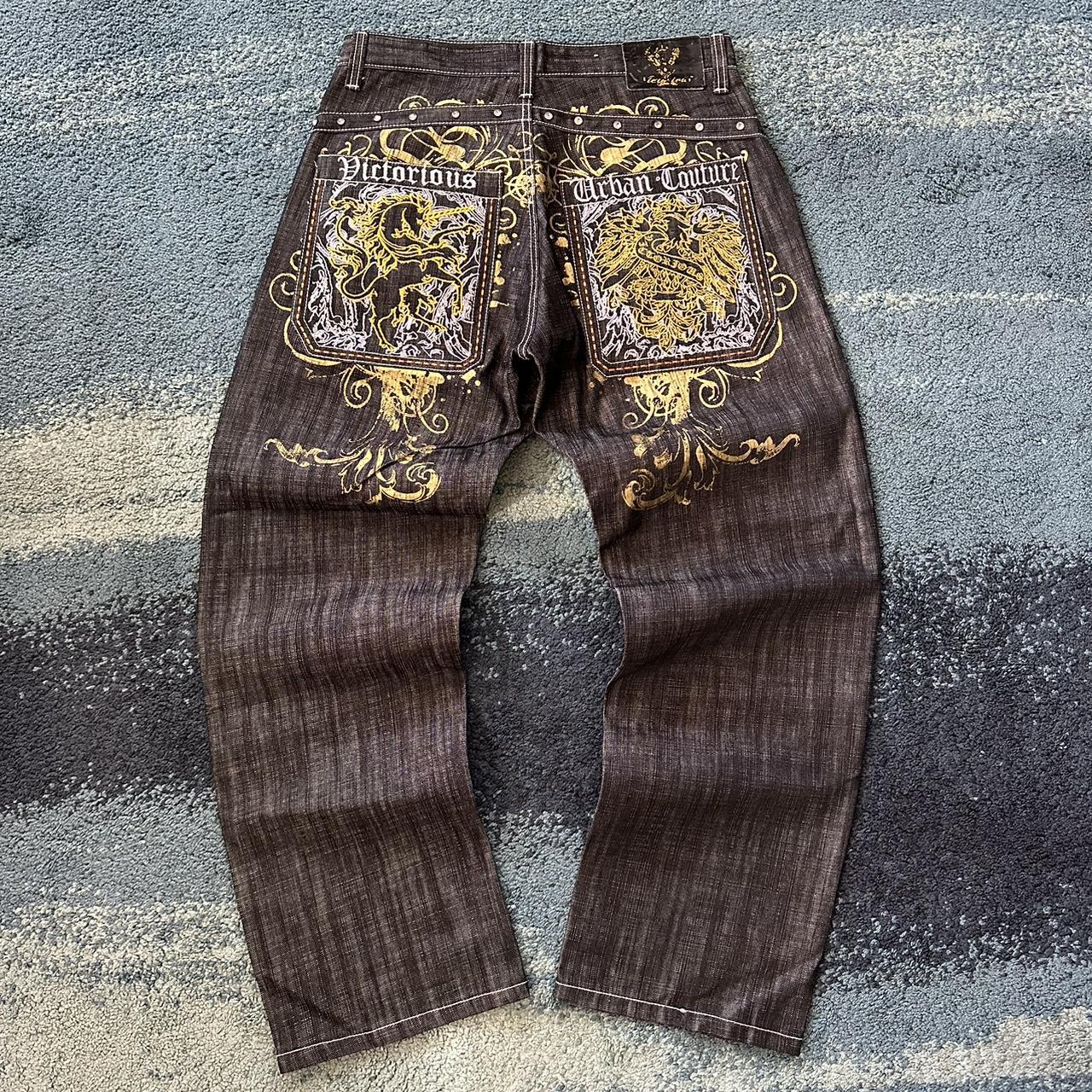 Crazy Vintage Y2K Victorious Urban Couture Jeans... - Depop