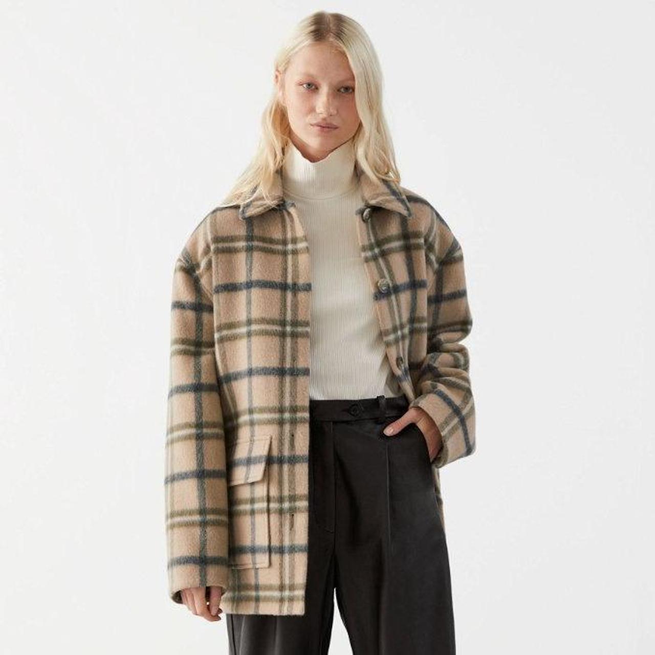 & Other Stories Beige Plaid Check Coat Size 36: size | Depop & Other Stories Beige Plaid Check Coat Size 36: size | Depop