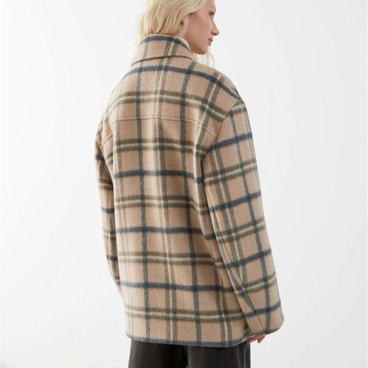 & Other Stories Beige Plaid Check Coat Size 36: size | Depop & Other Stories Beige Plaid Check Coat Size 36: size | Depop