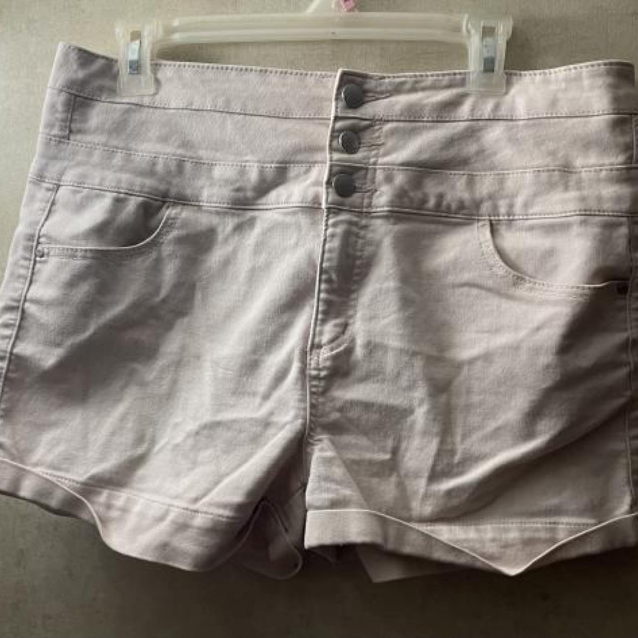 Tinseltown denim couture high waisted pink shorts.... Depop