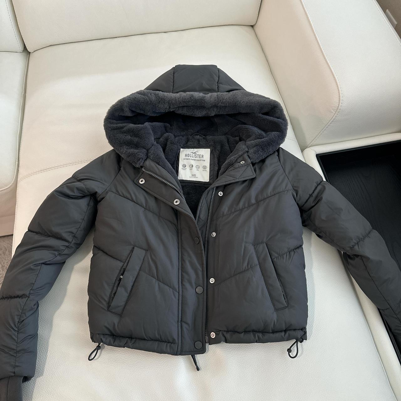 Hollister Ultimate Faux Fur-Lined Hooded Depop