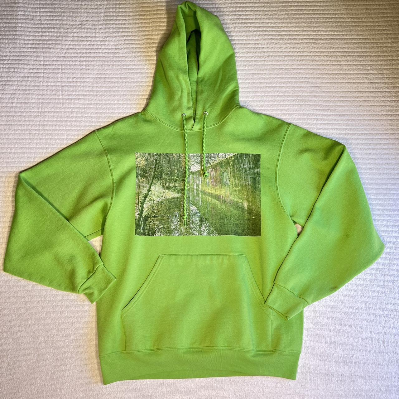 HOODIE Lime green graphic hoodie. In really good