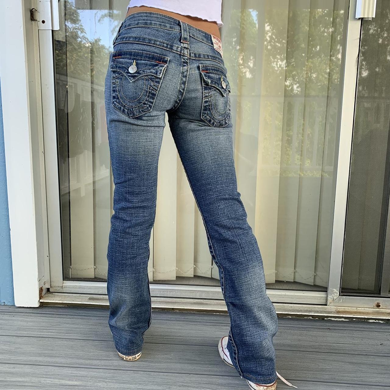 Early 2000s y2k True Religion low rise bootcut jeans