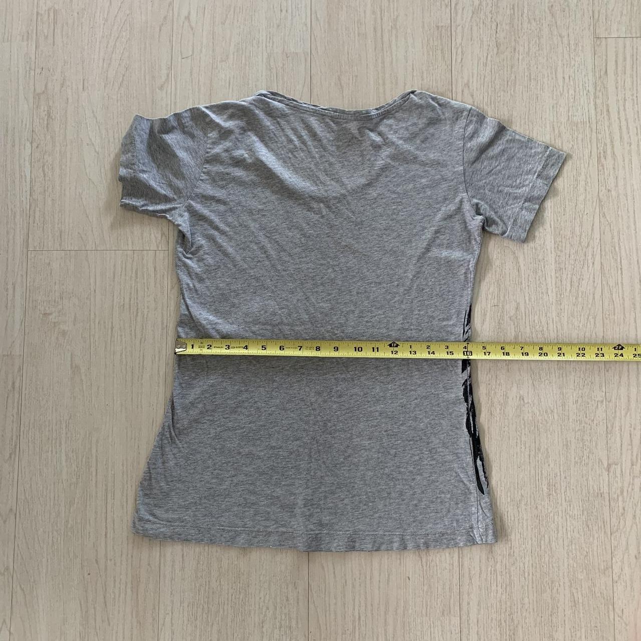 Early 2000s y2k girl face graphic heather gray | Depop