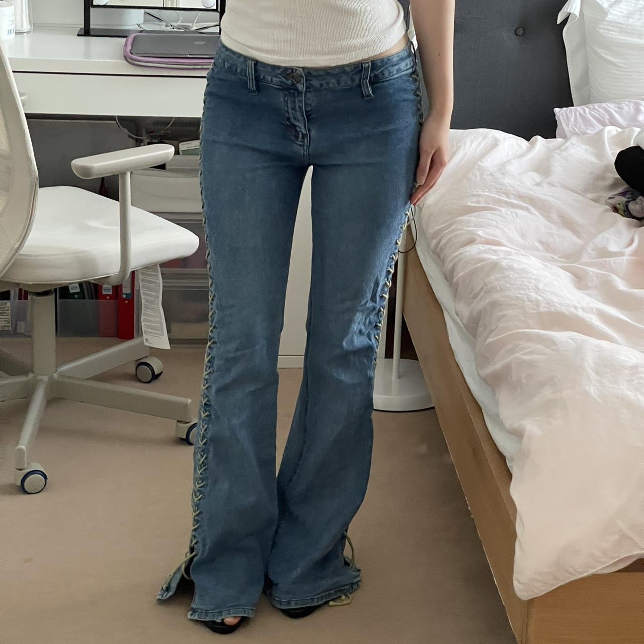 Lemaire cream sailor jeans. Barely worn, only once - Depop
