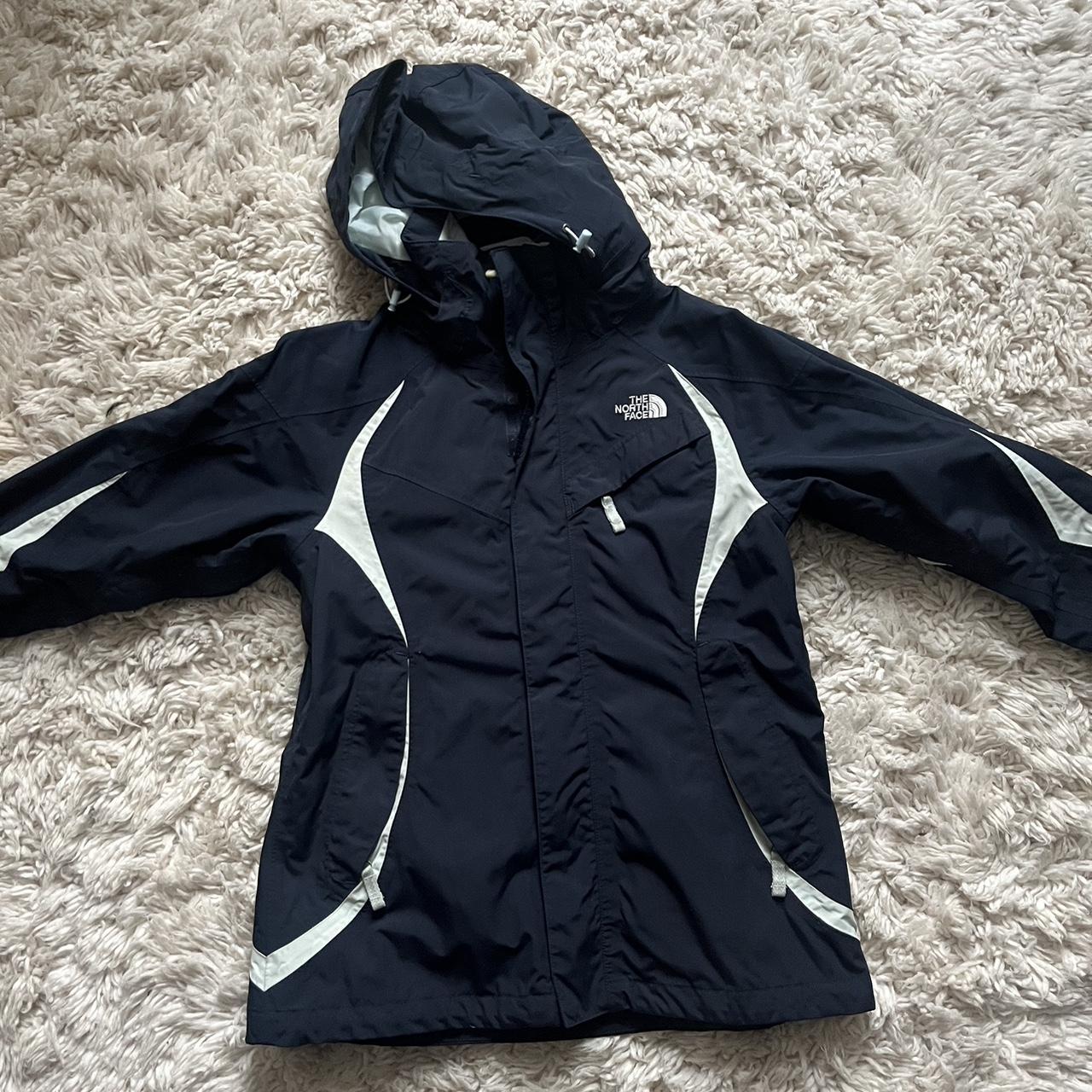 The North Face Women's Navy and Blue Jacket Depop