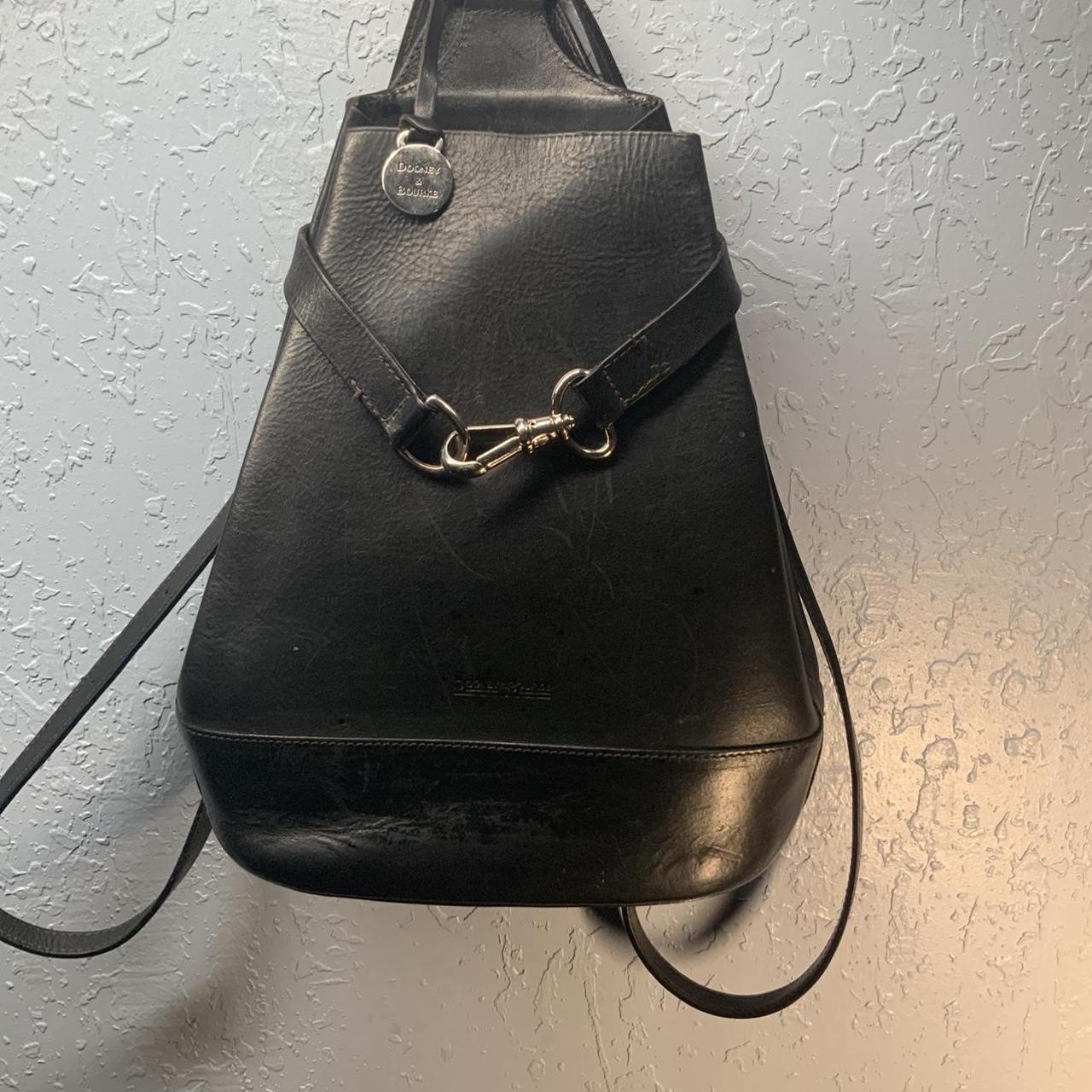 Dooney & Bourke leather BackPack Black leather... Depop