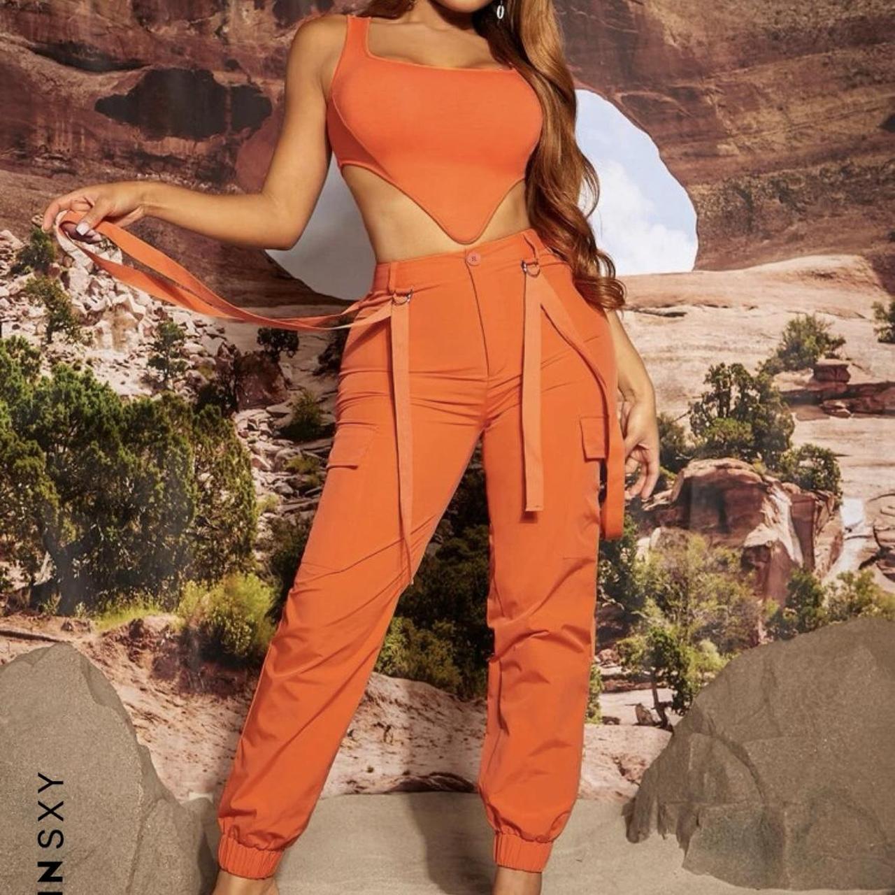 Shein sales orange pants