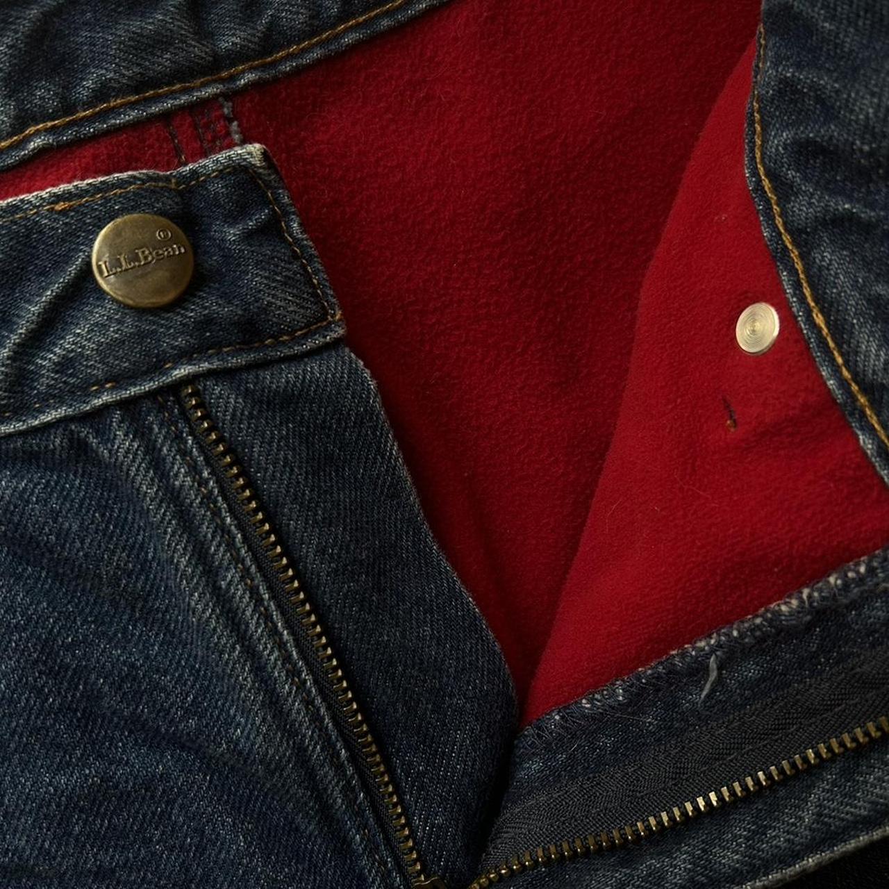 Vintage high waisted thermal lined jeans by LLBean.... Depop