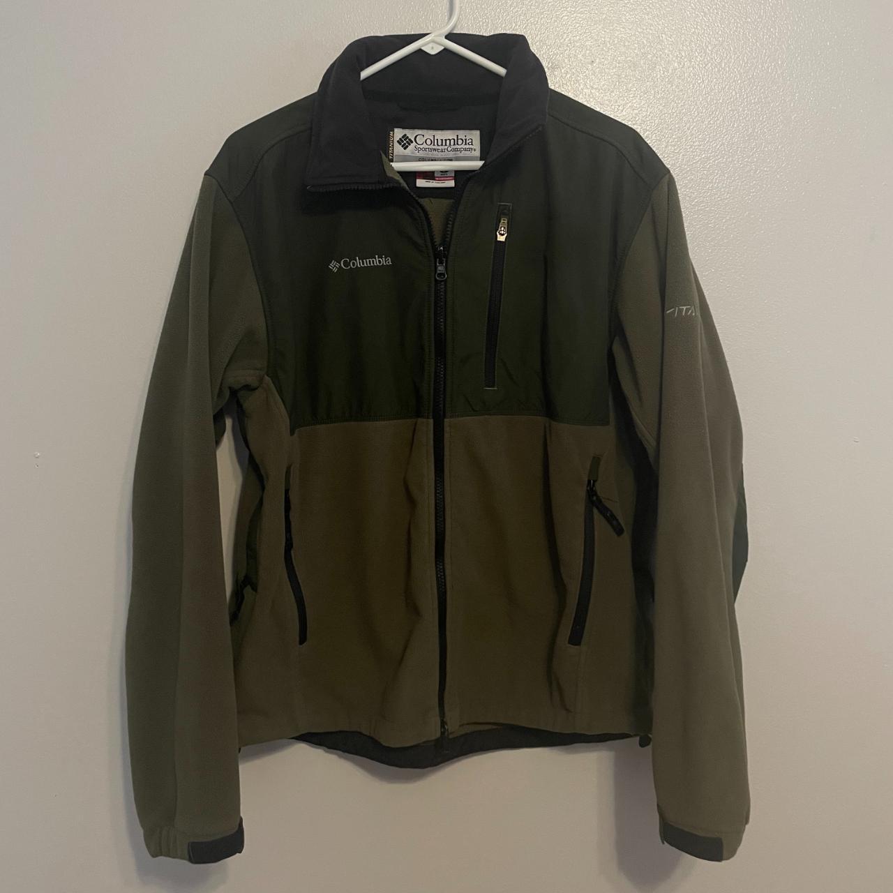 その他 Columbia GP-38 Columbia Men's Green Zip-Up Jacket SIZE LG - Shell: | Depop