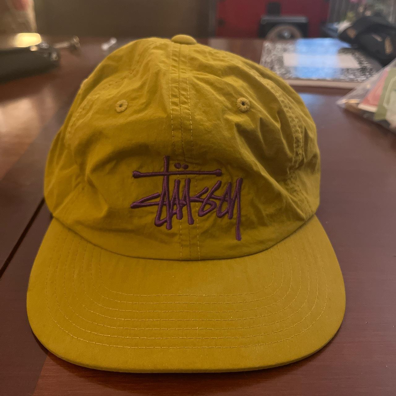 Stüssy Peached Nylon Basic Strapback Bronze Worn | Depop