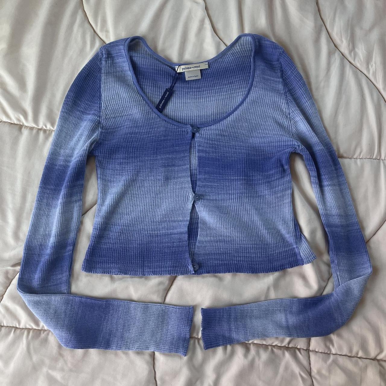 Paloma Wool Women's Blue Crop-top