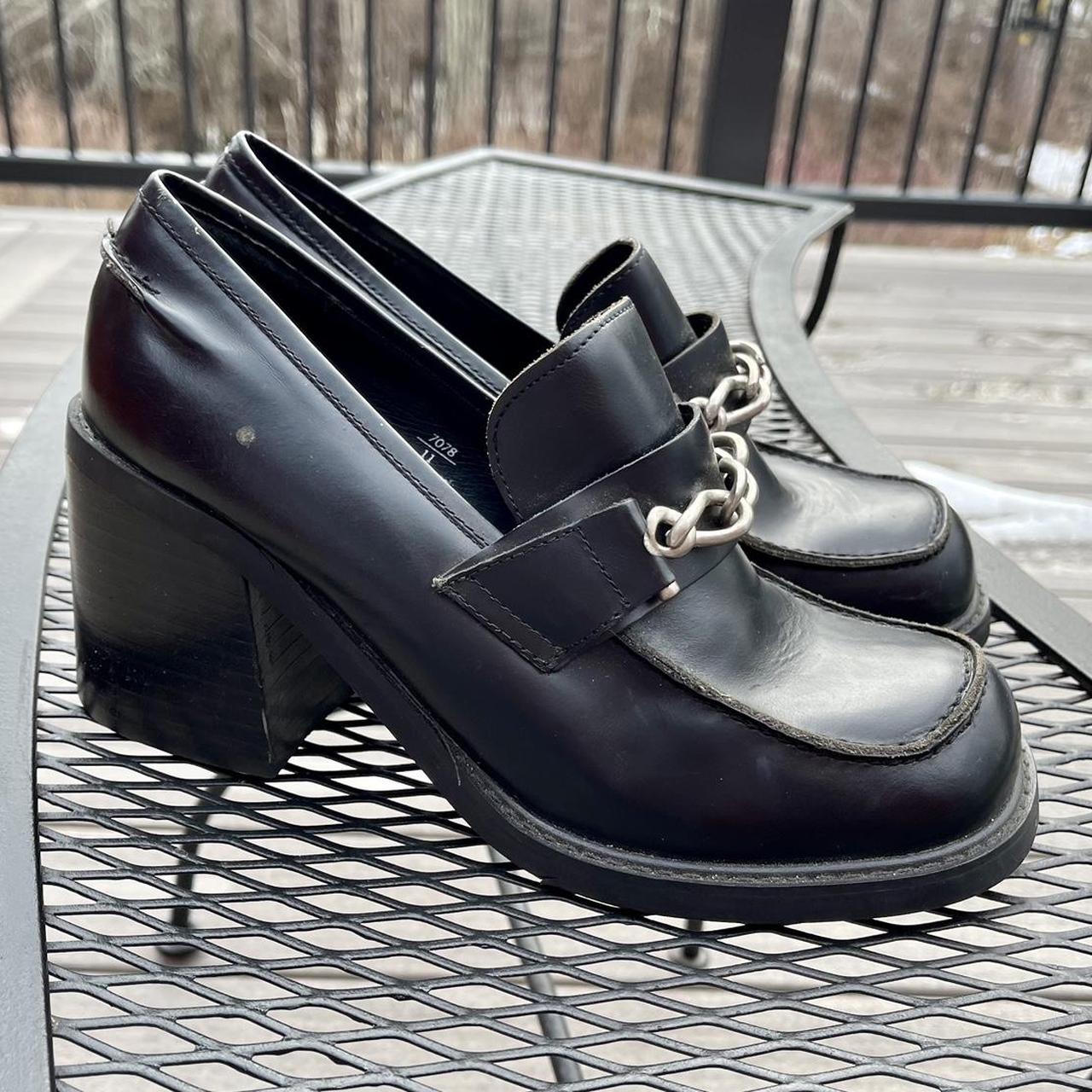 90s hot sale platform loafers