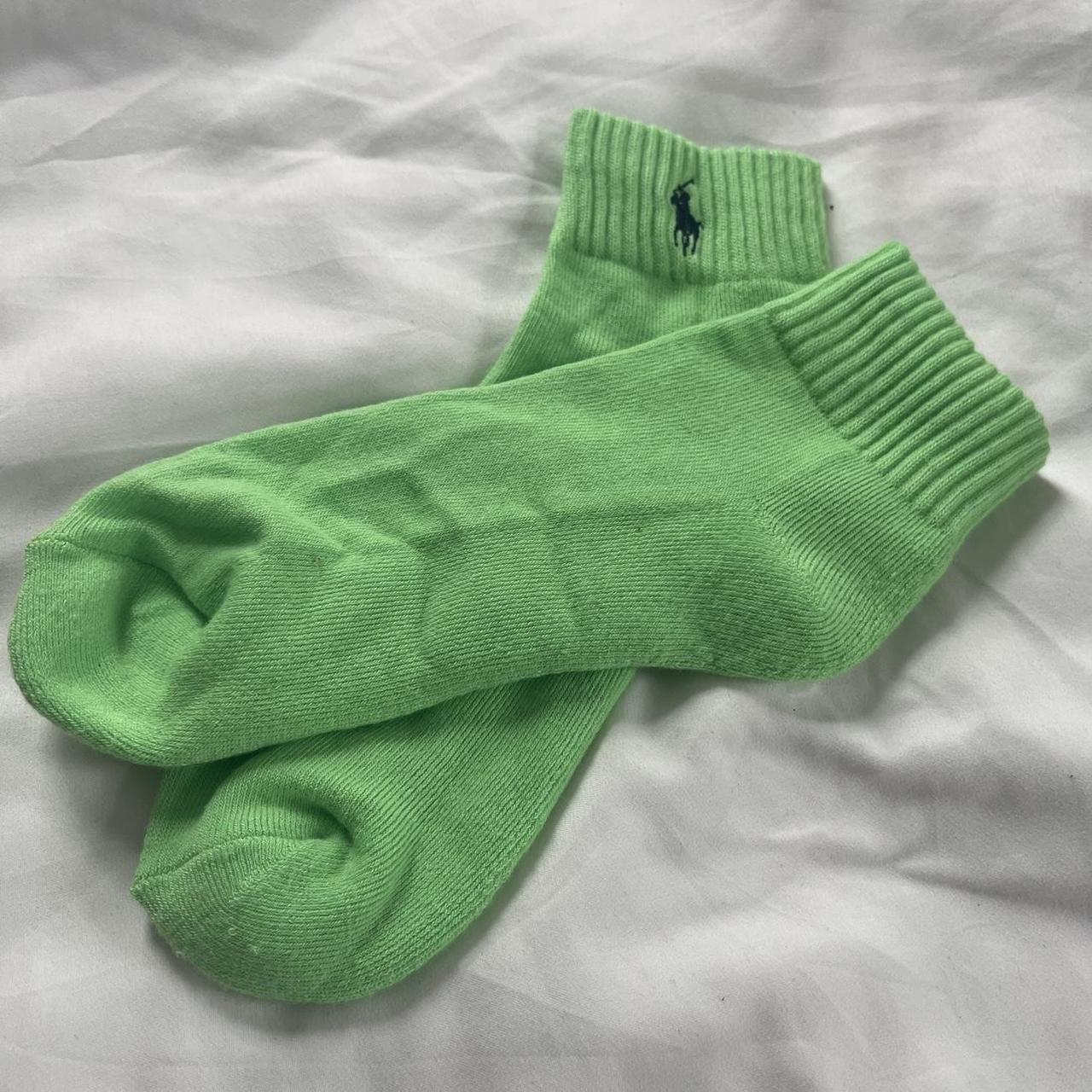 Ralph Lauren Women's Green Socks Depop