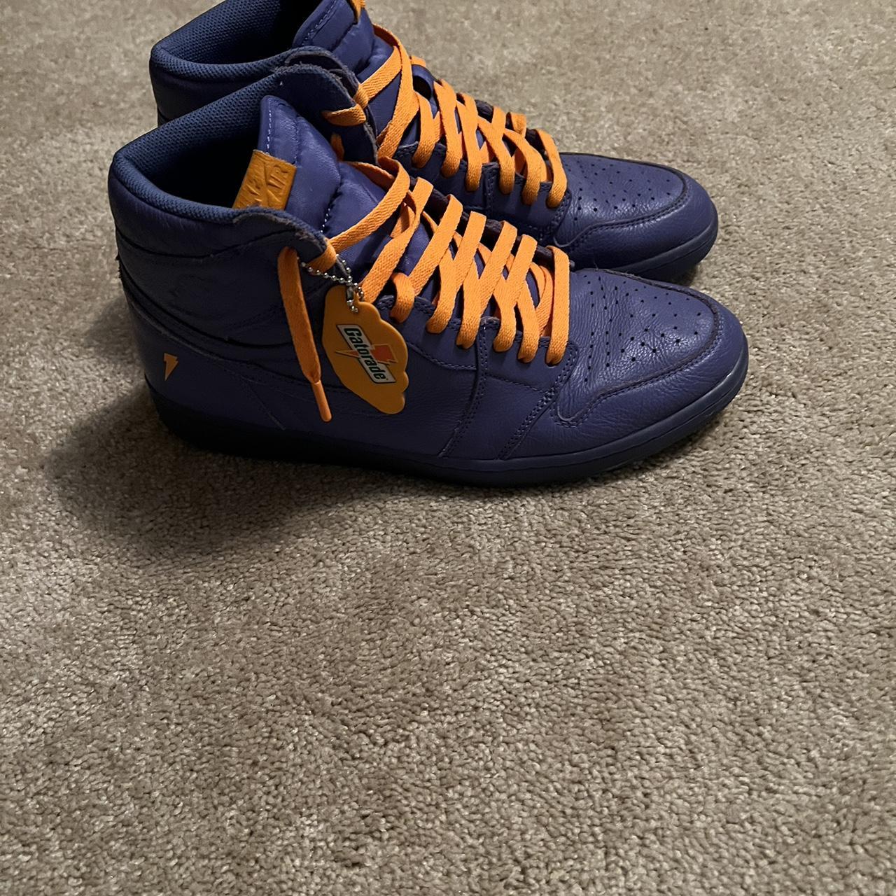 Jordan 1 gatorade 2024 purple on feet