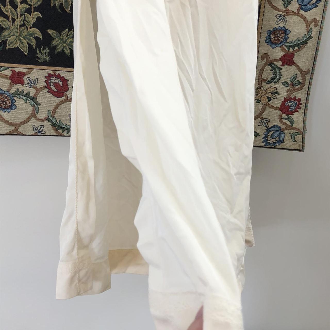 Beautiful cream maxi slip skirt! With cute lace... - Depop