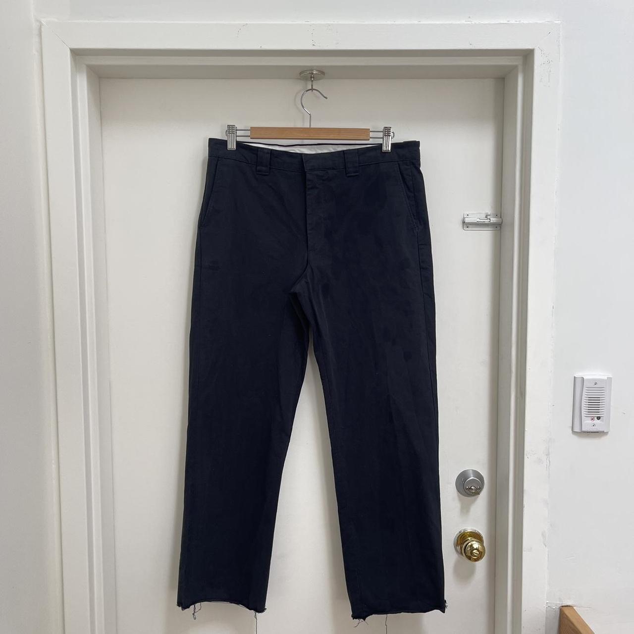 JJJJound Chino Relaxed - Black (cropped) Bottom cut... - Depop