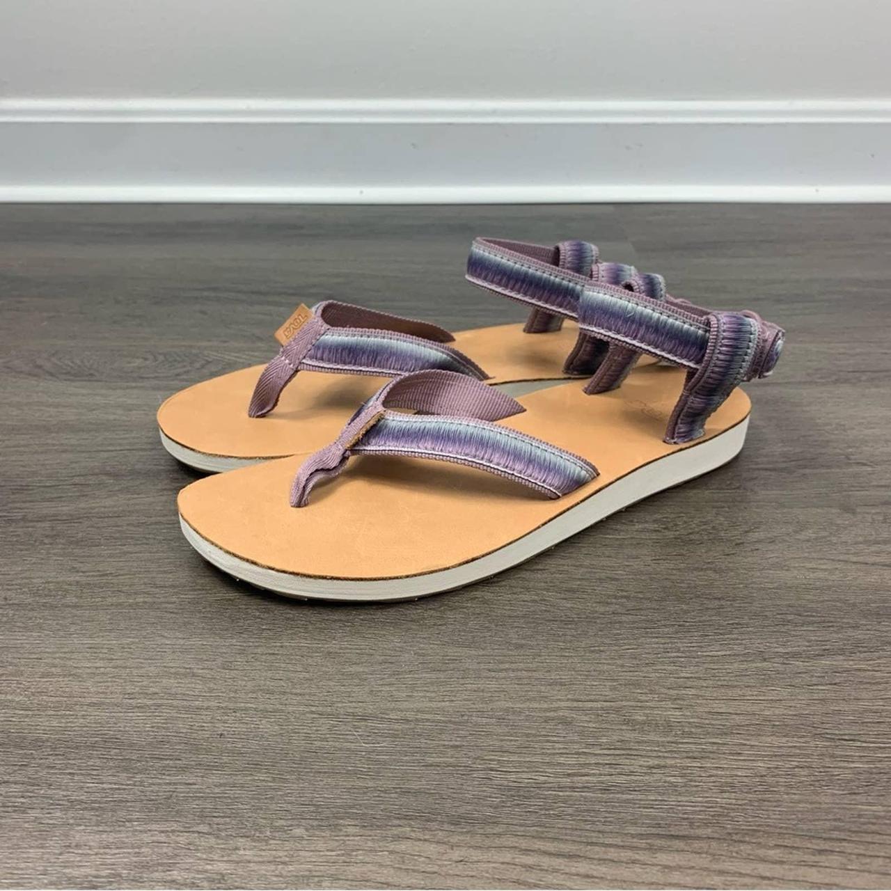 Incarijk Overtreding Kunstmatig Teva Original Purple Ombre Sandals Flip Flops... - Depop