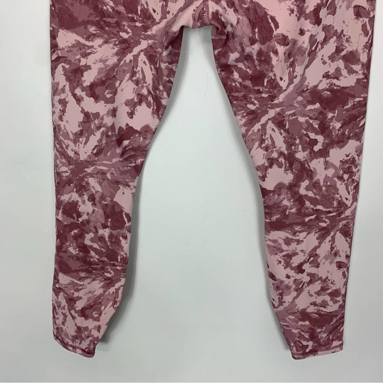 Gaiam Crossover Pink Tie Dye 7/8 Leggings - Depop