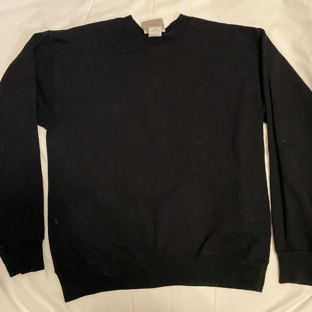 Hanes Women's Black Sweatshirt | Depop