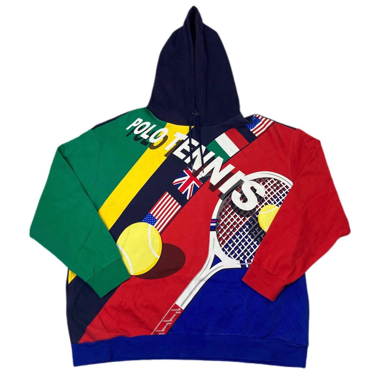 Polo Ralph Lauren Colorblock Tennis Hoodie in size... Depop